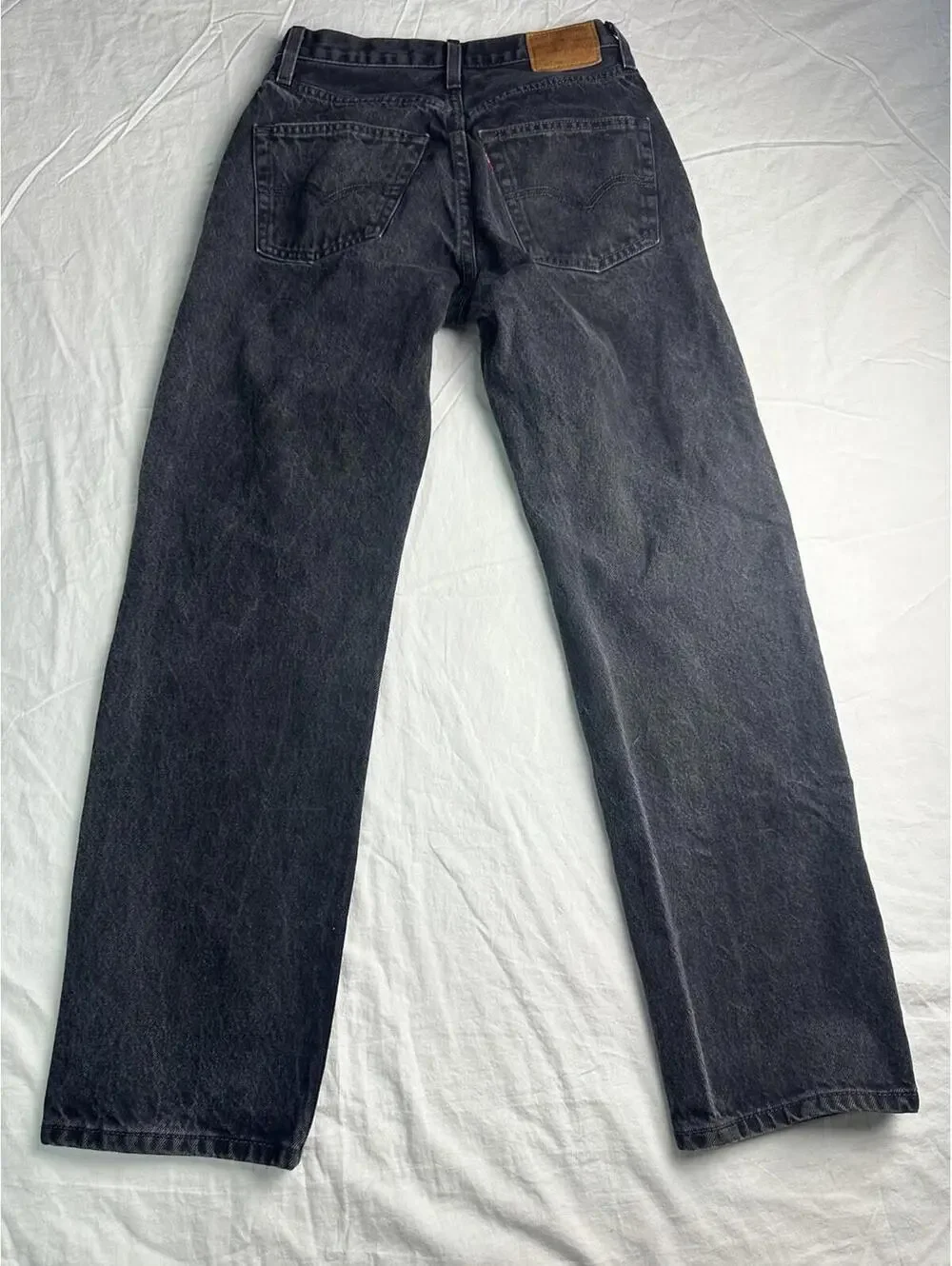 🖤⚡ Vintage 501 Levi’s Premium Black Wash Straight Jeans W25 L30 8861-25 ⚡🖤 - Picture 9 of 16